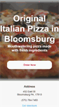 Mobile Screenshot of originalitalianpizzabloomsburg.com